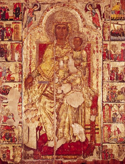 Icono de la Virgen y el Niño, c.1300 de Cypriot